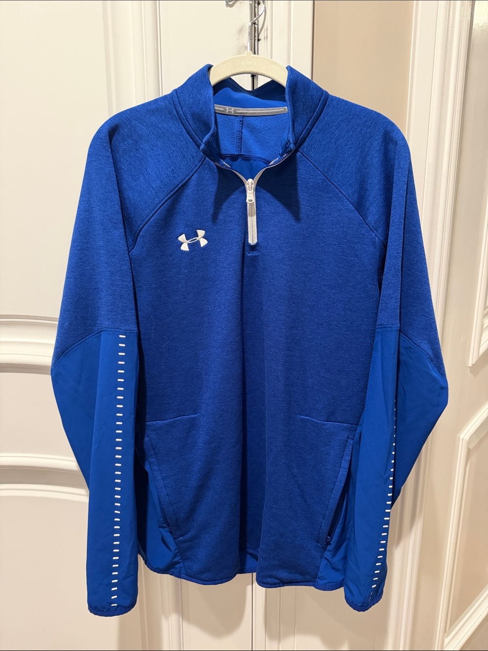 Under Armour Men’s Royal Blue Zip-Up Athletic Pullover
